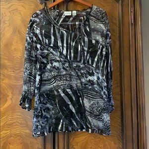 Chico’s sheer tunic top